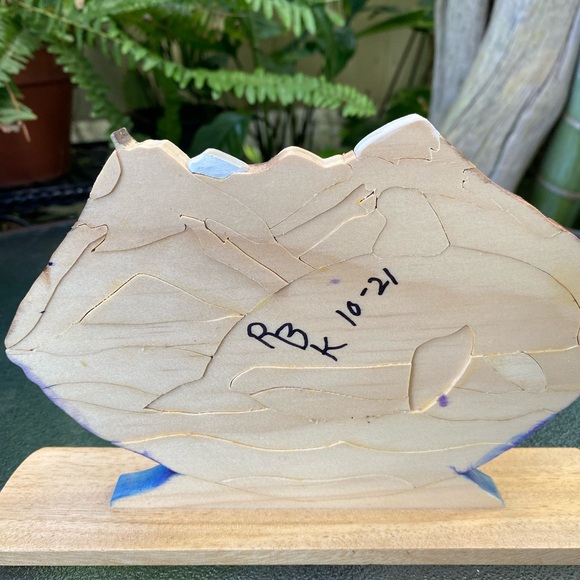 Beautiful Wood Art Of Whale & Scenic Landscape - Picture 6 of 6